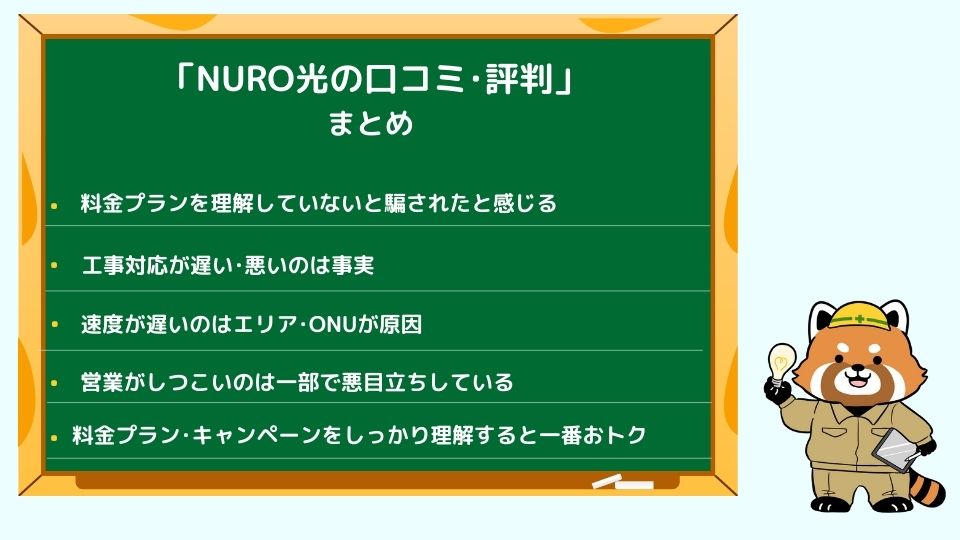 NURO光の評判・口コミまとめ