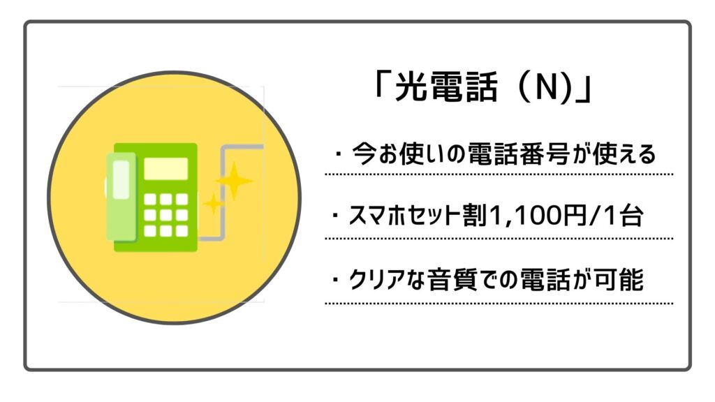 光電話（Ｎ）の特徴