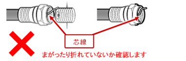 テレビ端子の接触不良