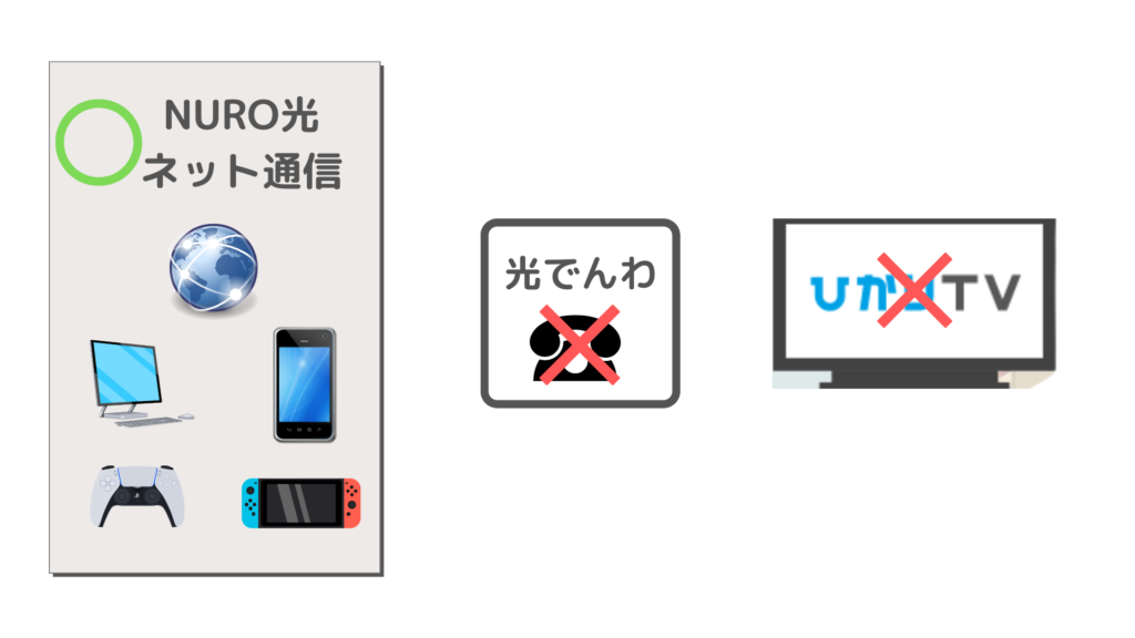 NURO光はネットのみがお得オプションは不要