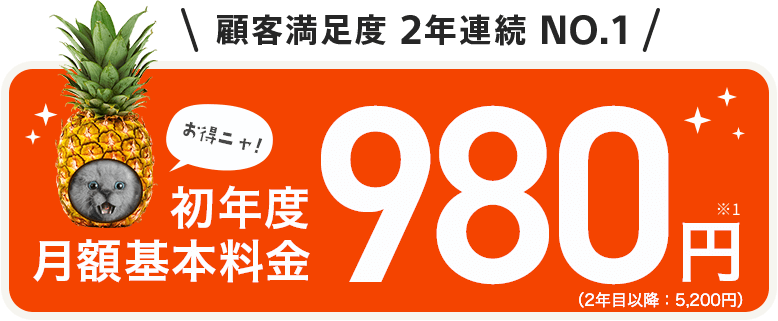 NURO光の月額980円キャンペーン