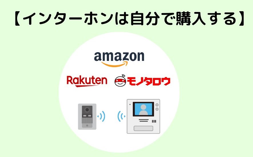 インターホンはネットショッピングで購入する